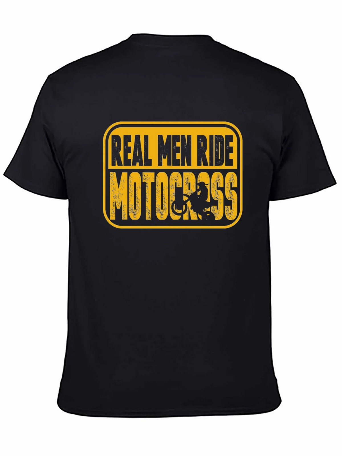 Real Men Ride Motocross Black T-Shirt product image 7