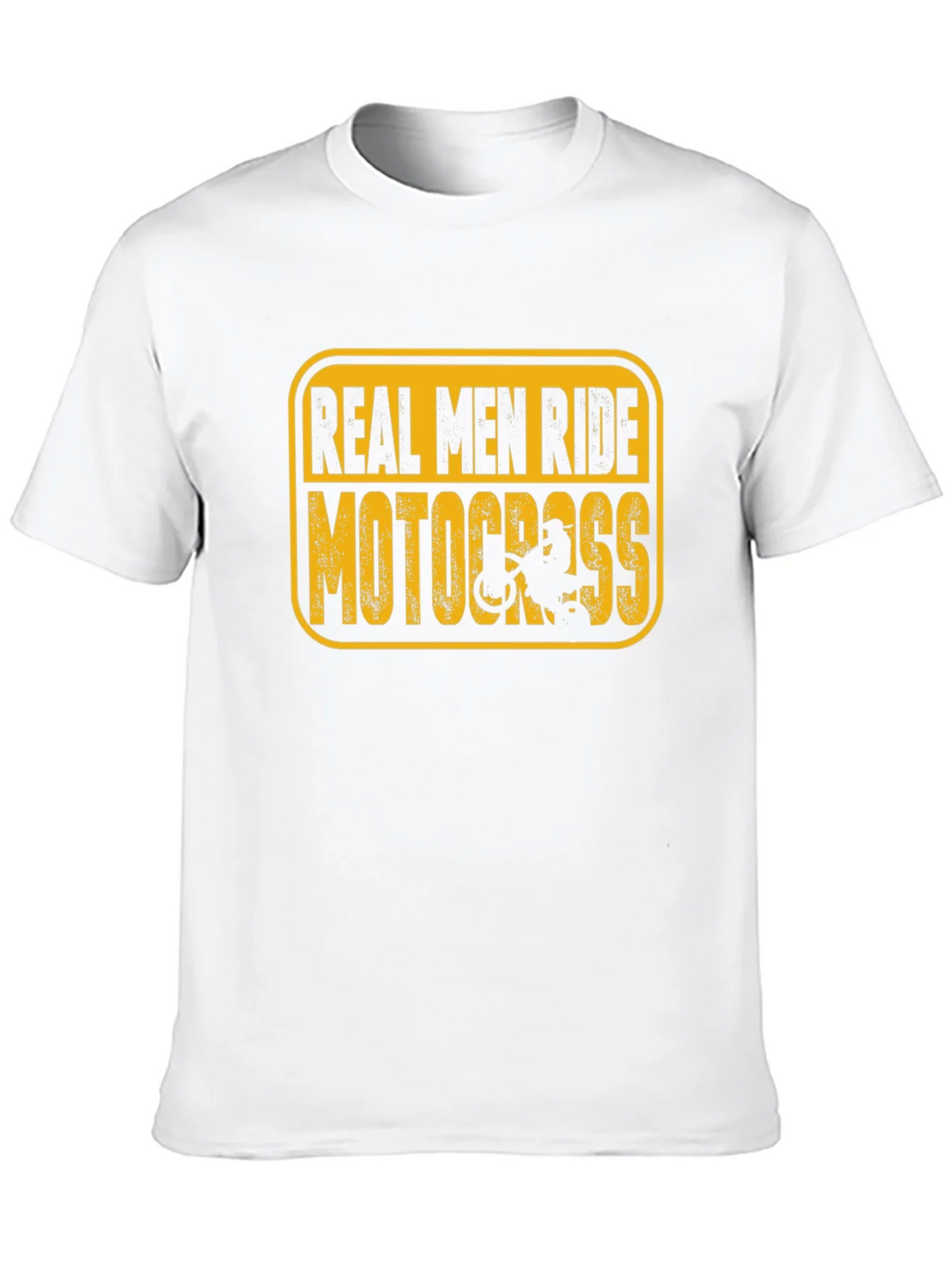 Real Men Ride Motocross Black T-Shirt product image 12