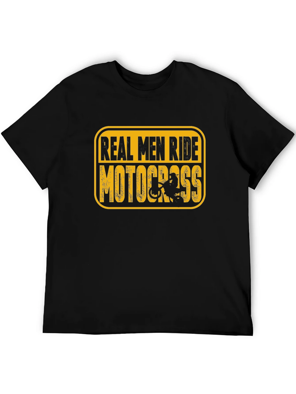 Real Men Ride Motocross Black T-Shirt product image 8