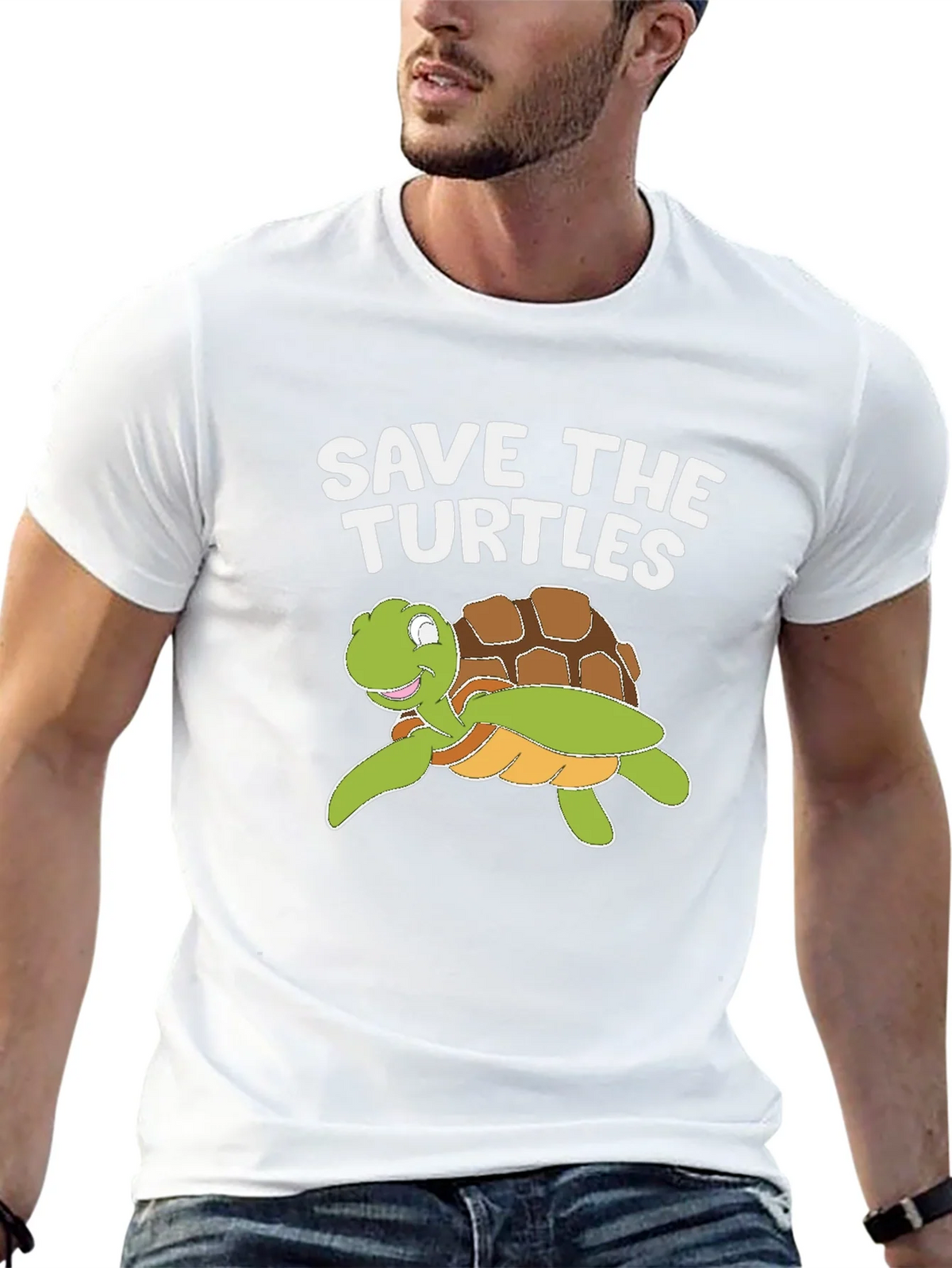 Save The Turtles T-Shirt - Turtle Cartoon product image 4