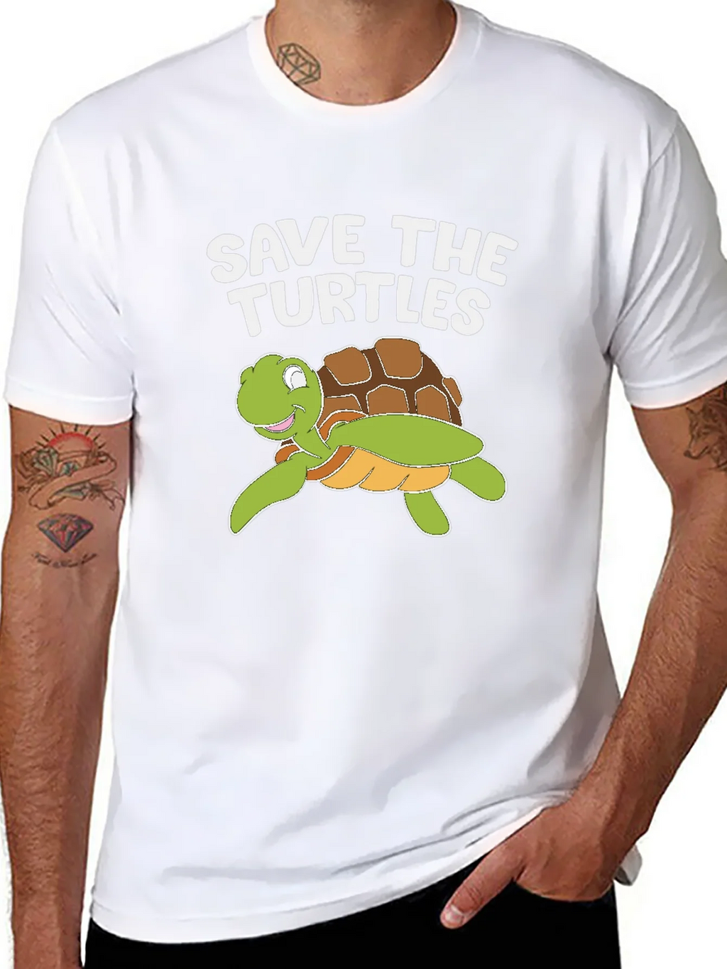 Save The Turtles T-Shirt - Turtle Cartoon product image 10