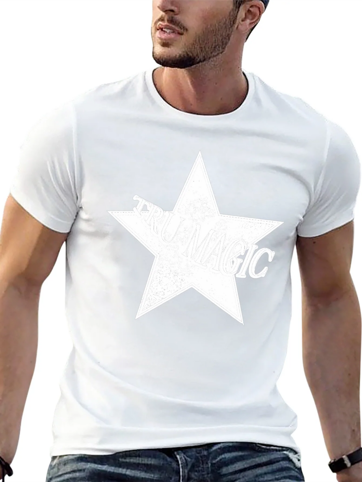 True Magic Star Graphic T-Shirt - Black product image 4
