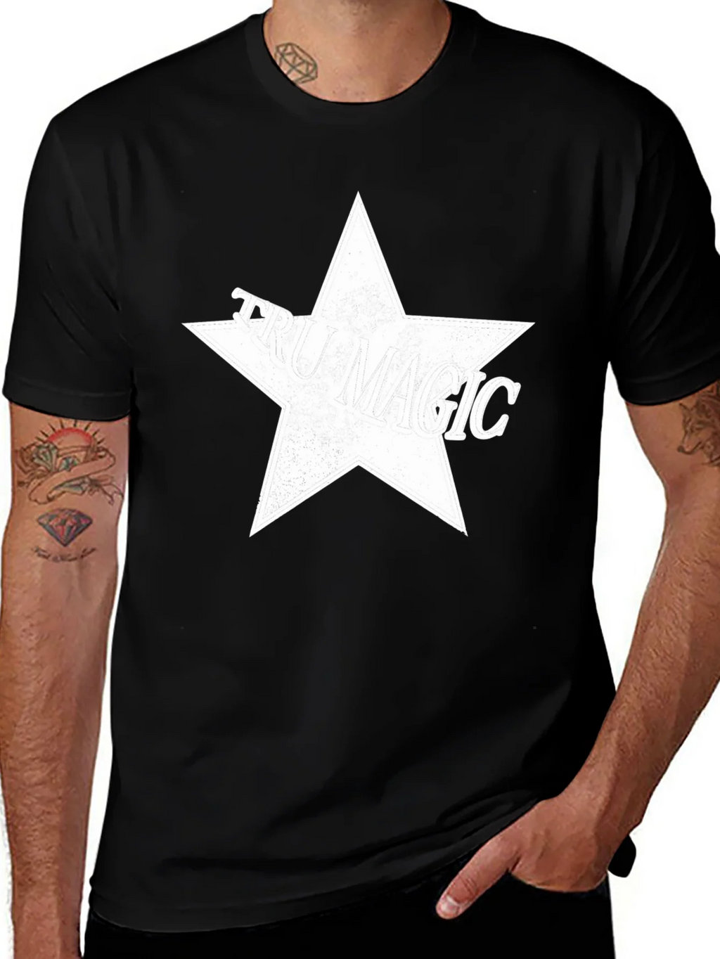 True Magic Star Graphic T-Shirt - Black product image 1