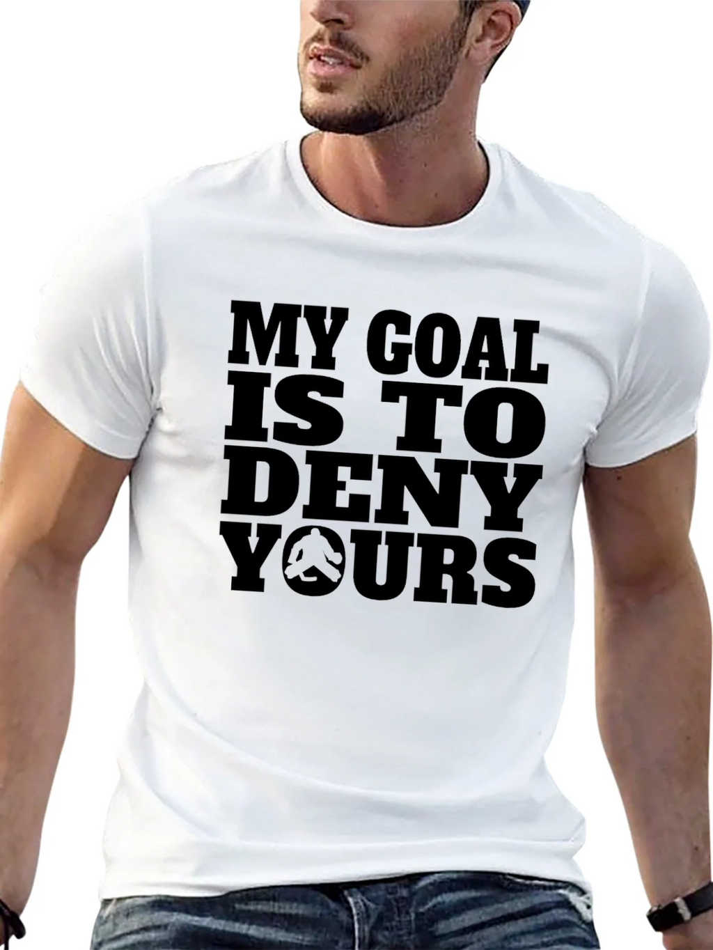 My Goal Is To Deny Yours Black T-Shirt product image 4