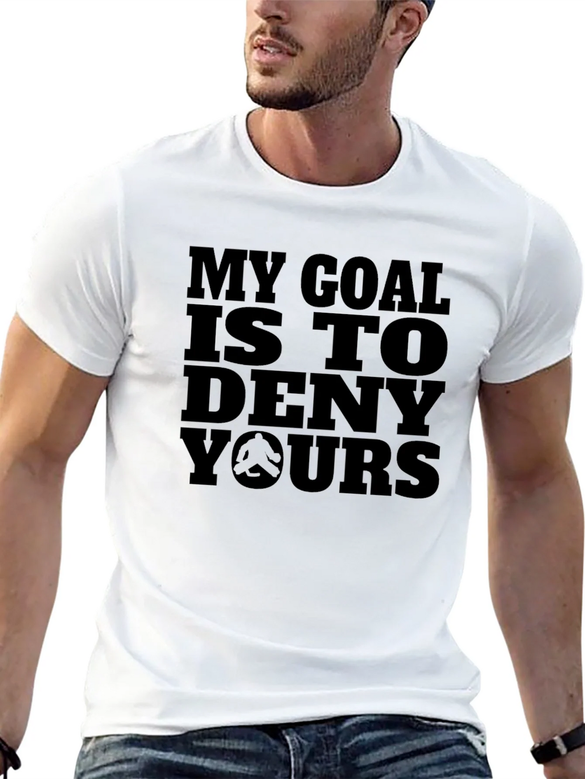 My Goal Is To Deny Yours Black T-Shirt product image 4
