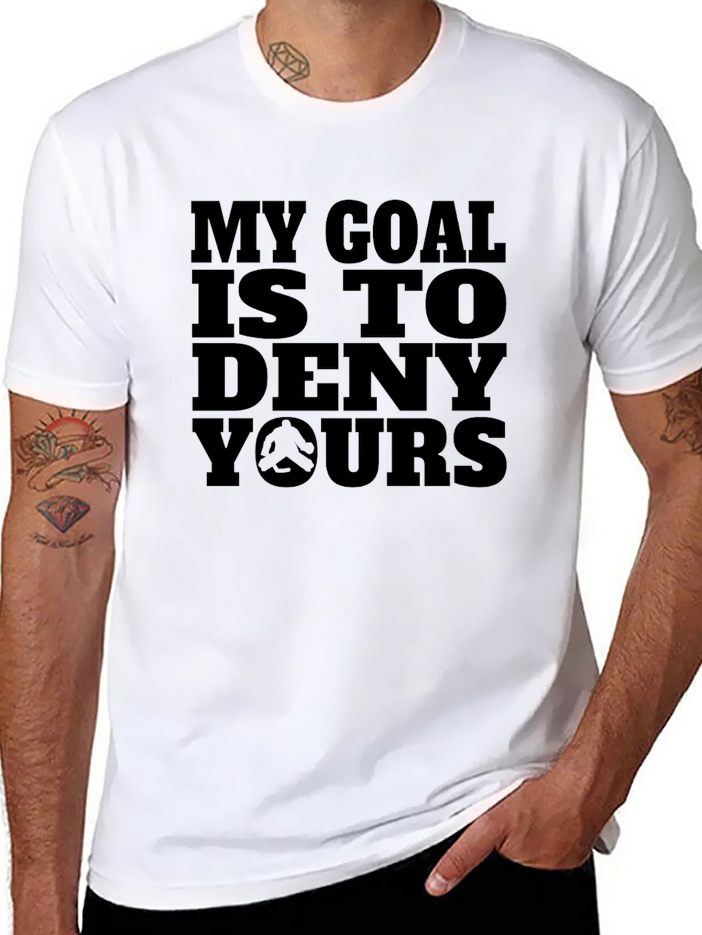 My Goal Is To Deny Yours Black T-Shirt product image 10