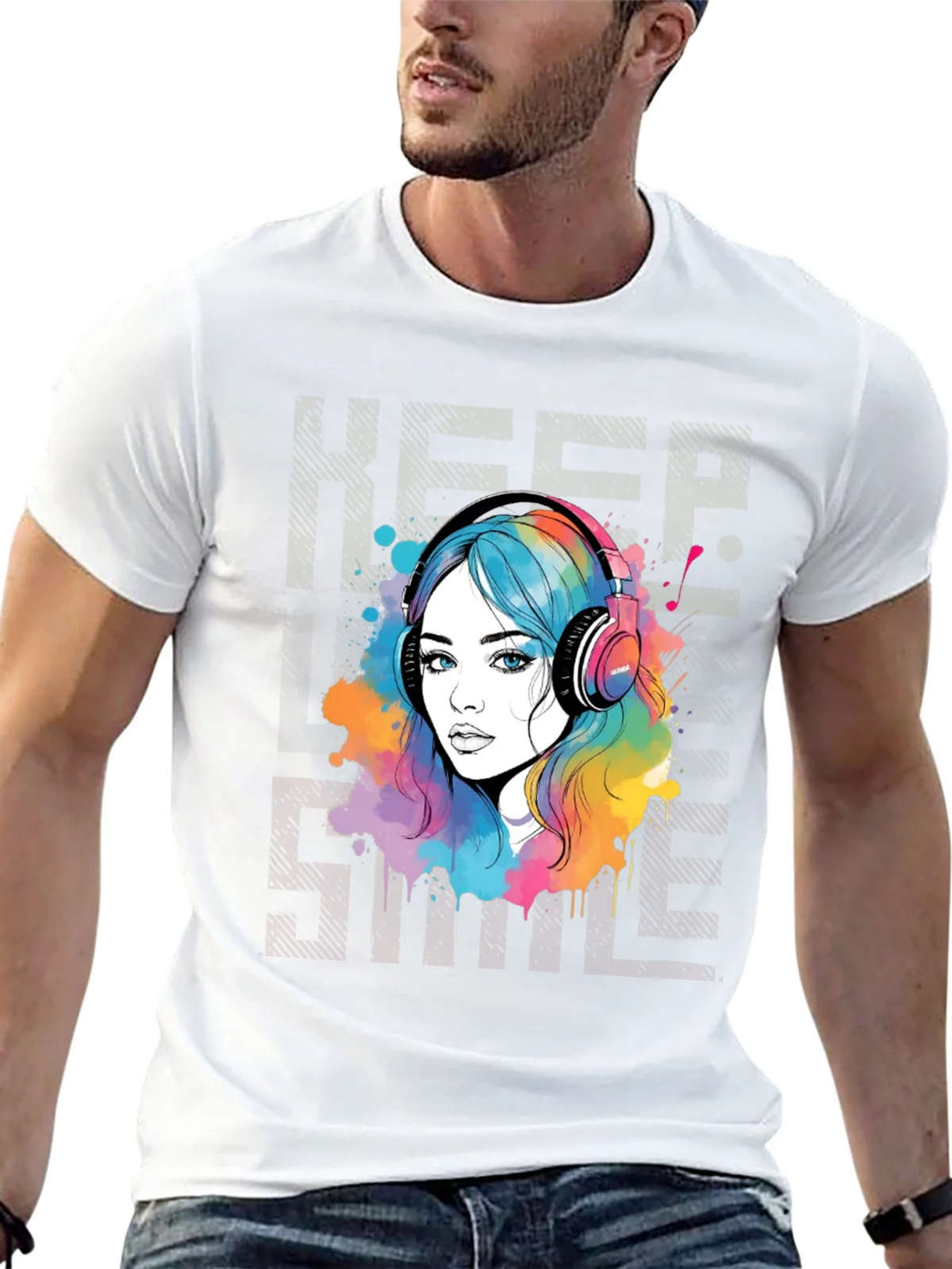 Colorful Music Lover T-Shirt product image 2