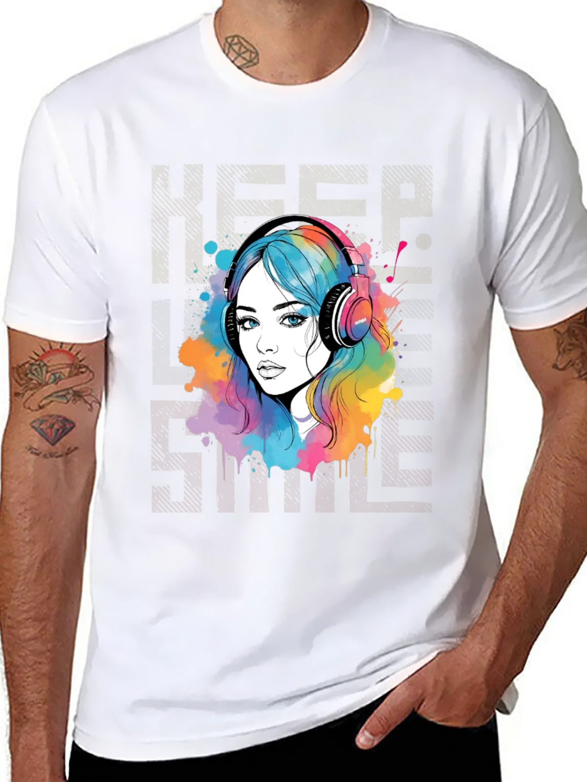 Colorful Music Lover T-Shirt product image 7