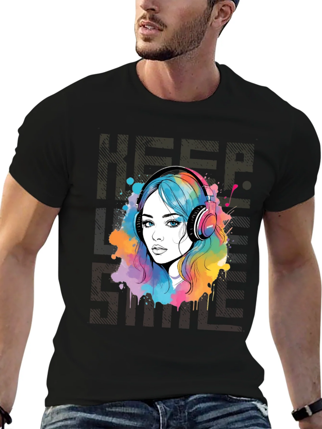 Colorful Music Lover T-Shirt product image 6