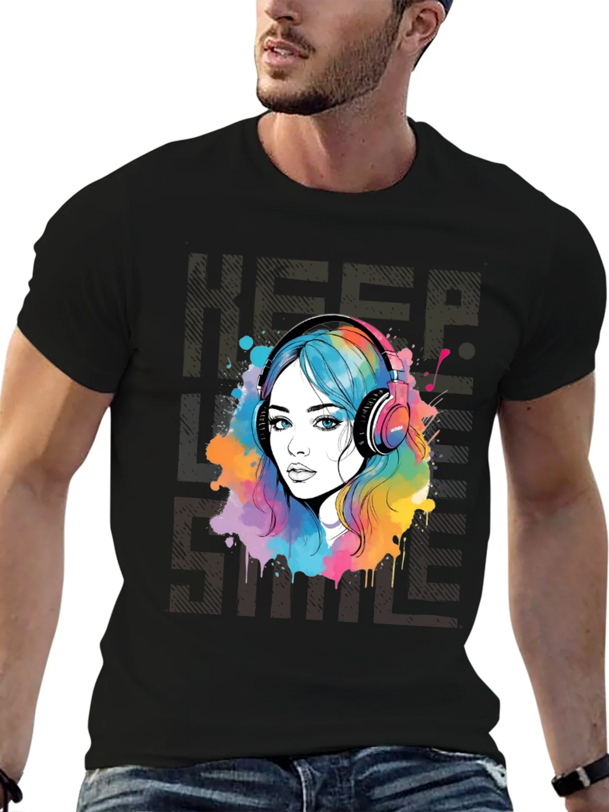 Colorful Music Lover T-Shirt product image 6