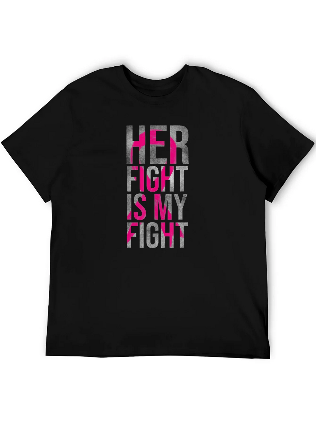 Her Fight is My Breast Cancer Awareness T-Shirt product image 6