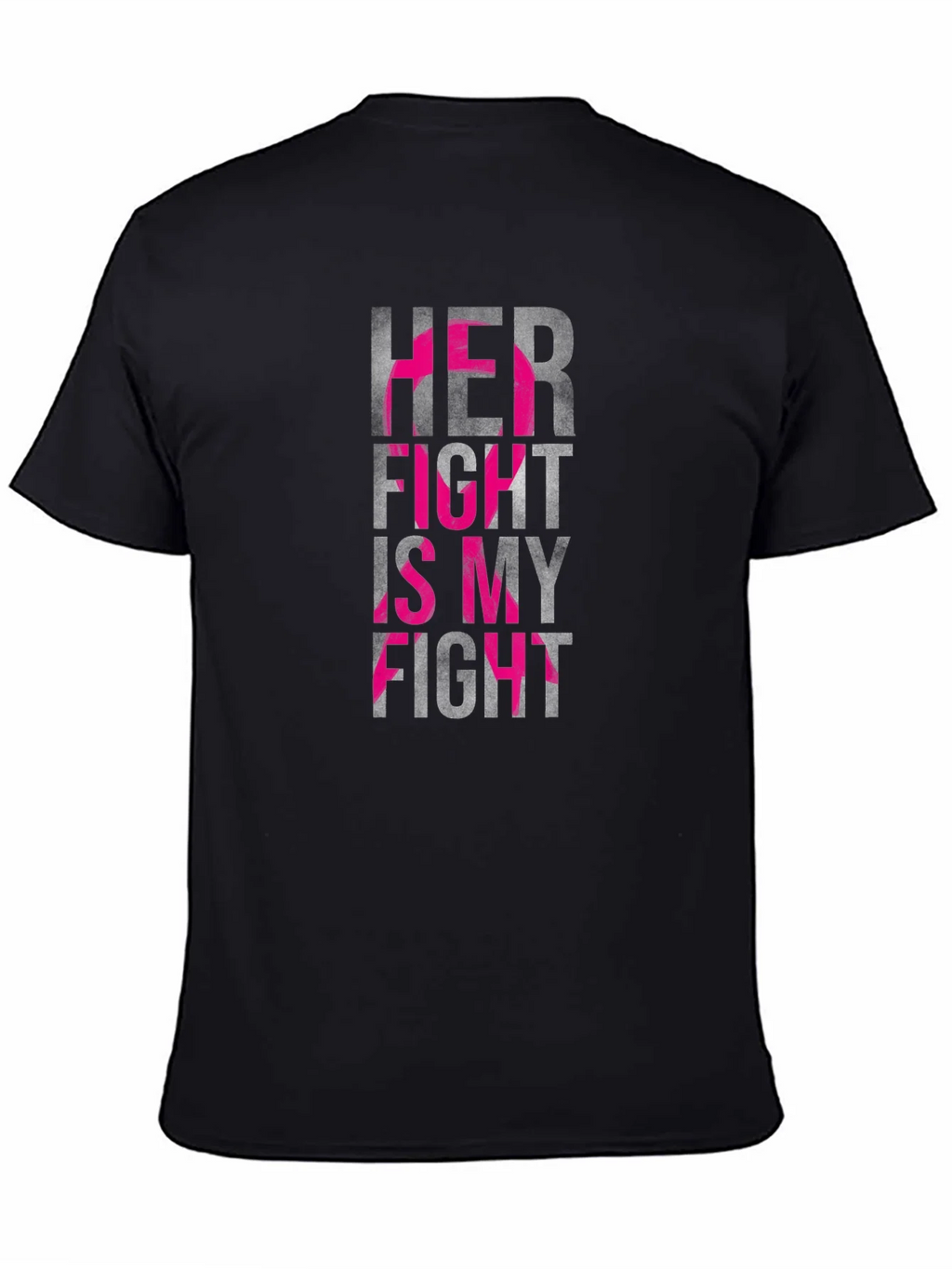 Her Fight is My Breast Cancer Awareness T-Shirt product image 5