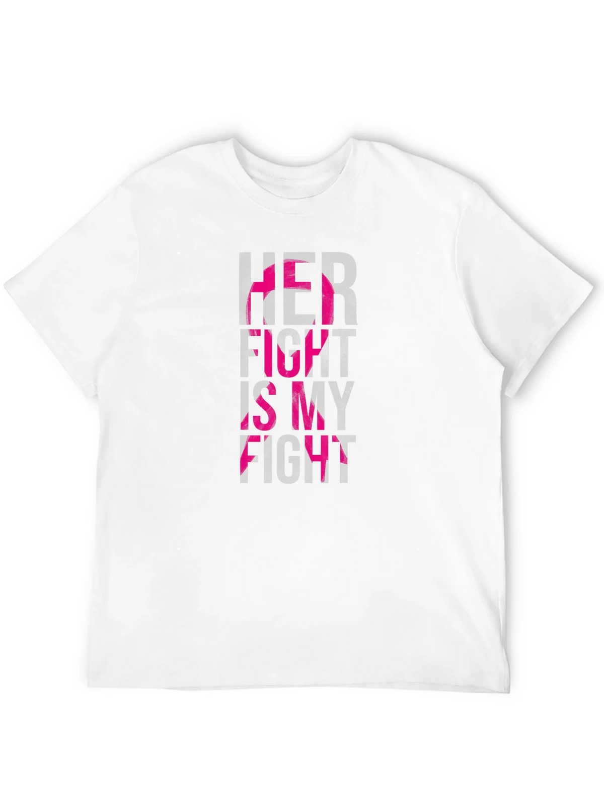 Her Fight is My Breast Cancer Awareness T-Shirt product image 3