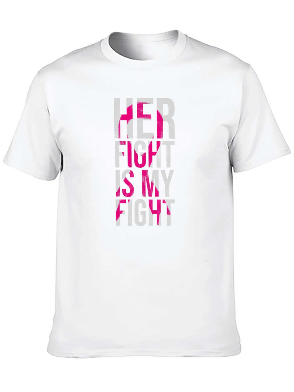 Her Fight is My Breast Cancer Awareness T-Shirt product image 9