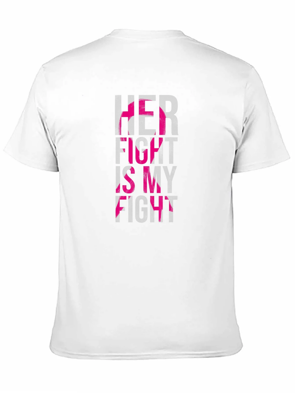 Her Fight is My Breast Cancer Awareness T-Shirt product image 2