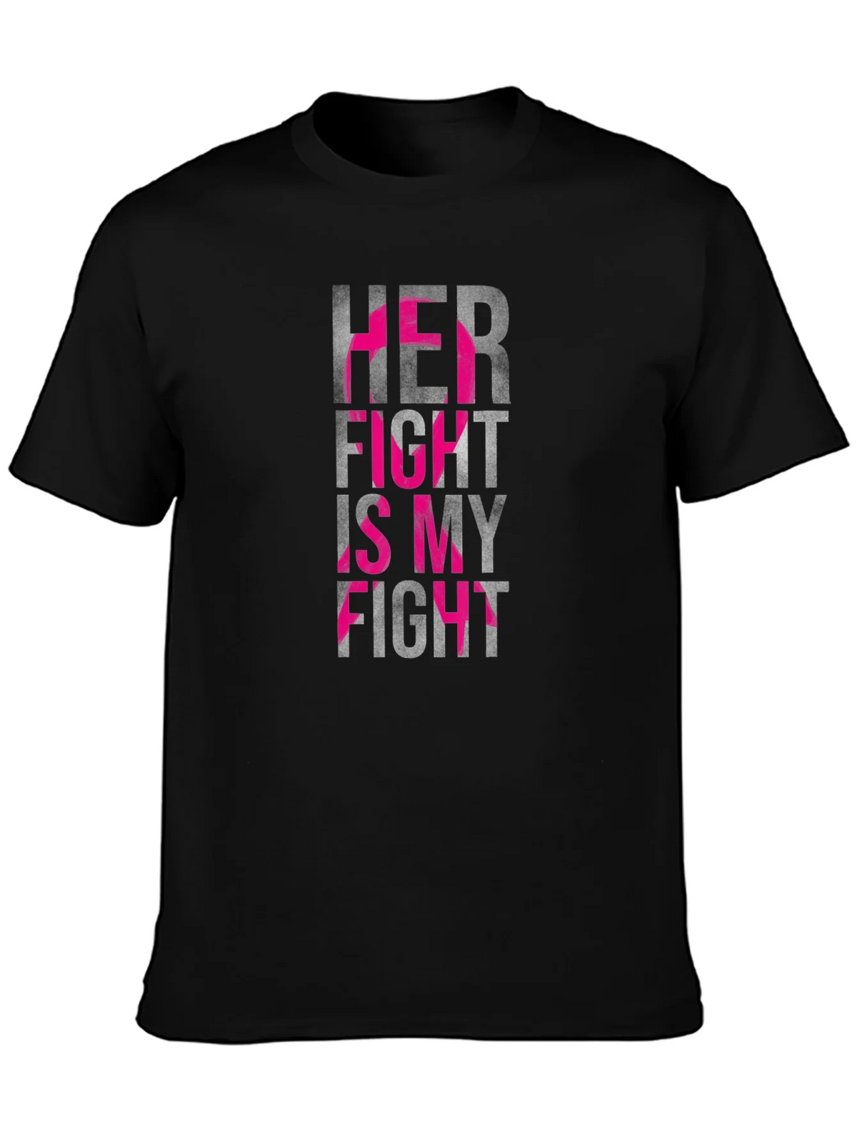 Her Fight is My Breast Cancer Awareness T-Shirt product image 4