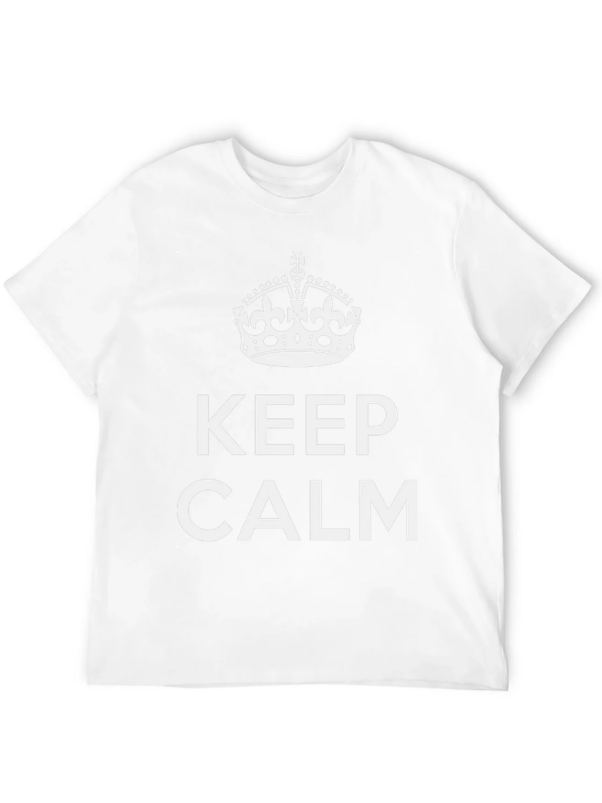 Keep Calm Crown Graphic Black T-Shirt product image 1