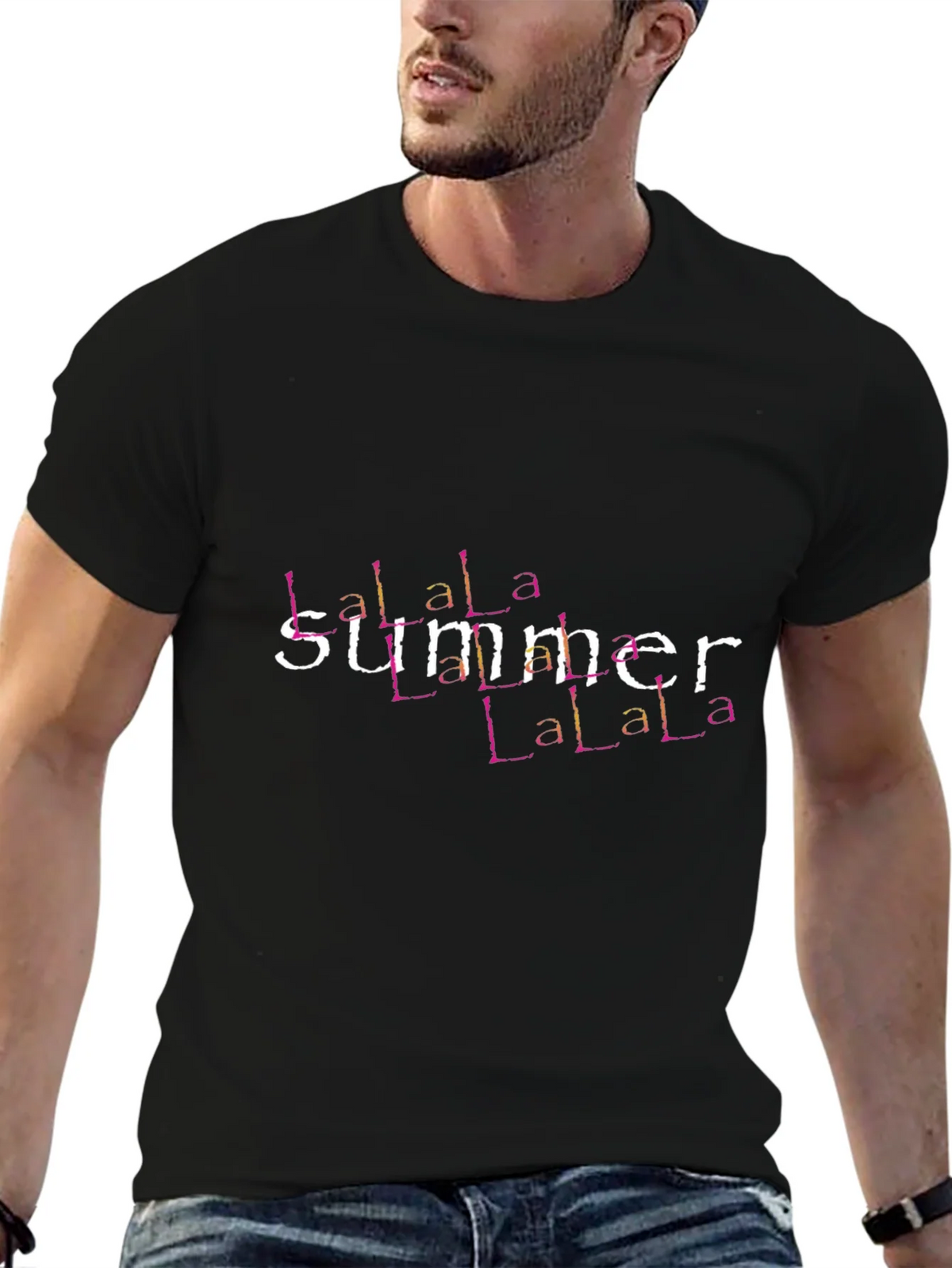 La La La Summer T-Shirt - Black product image 9