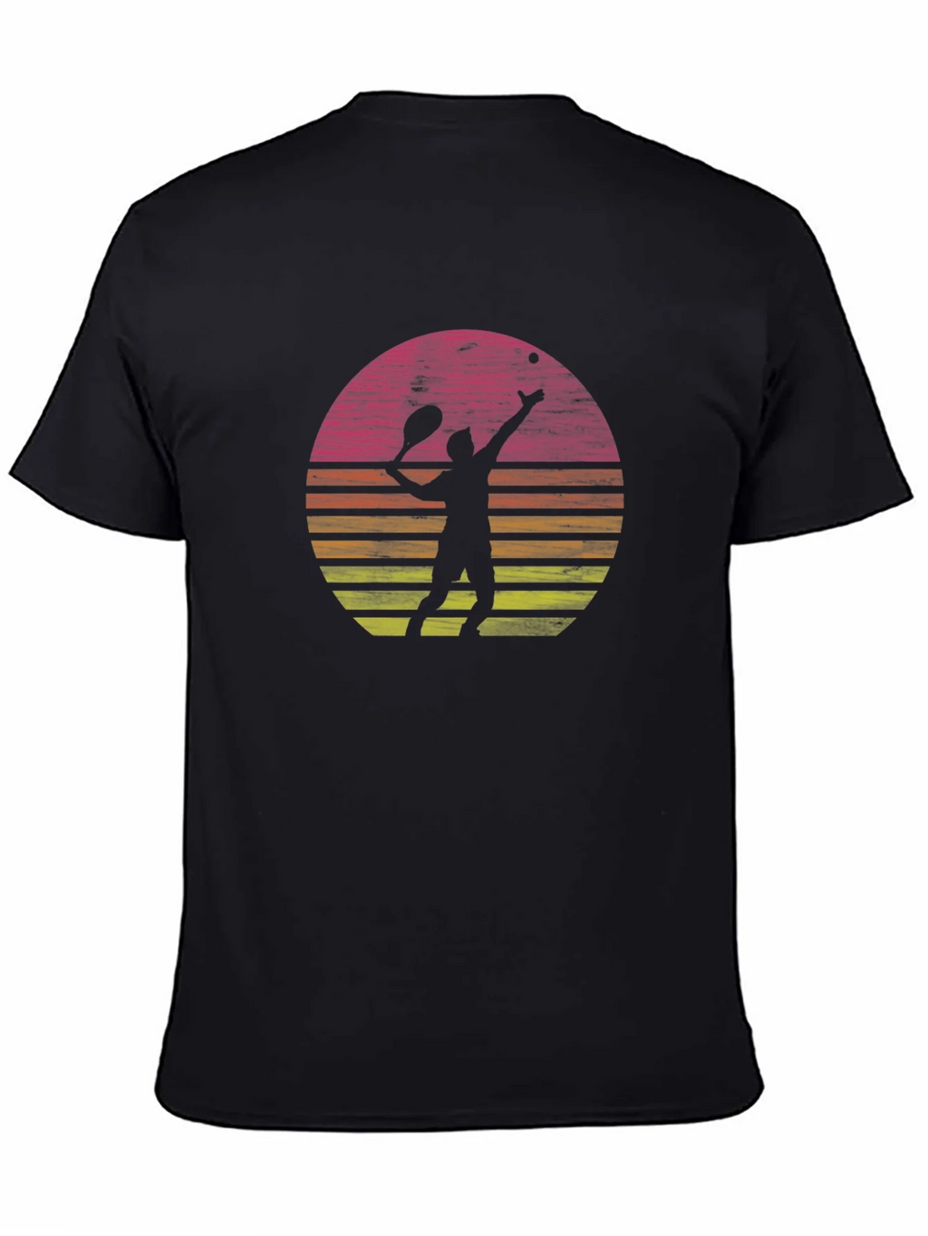 Tennis Player Sunset Graphic T-Shirt - Casual Comfort product image 7