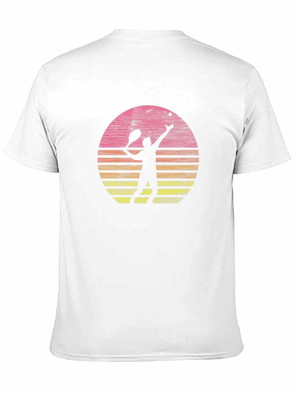 Tennis Player Sunset Graphic T-Shirt - Casual Comfort product image 2