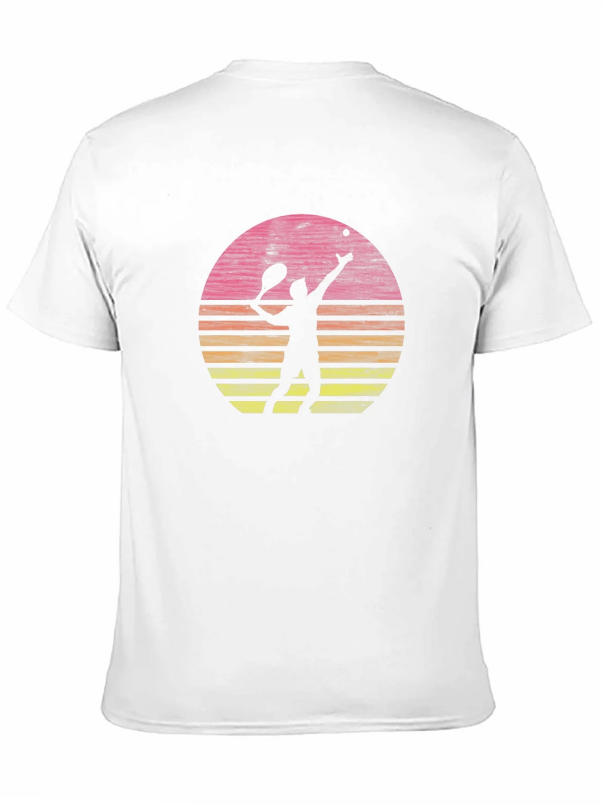 Tennis Player Sunset Graphic T-Shirt - Casual Comfort product image 2