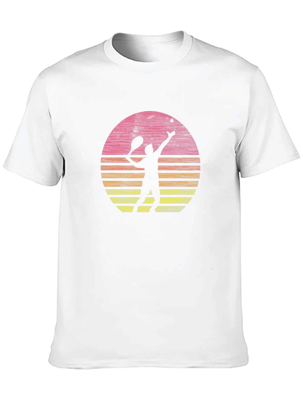 Tennis Player Sunset Graphic T-Shirt - Casual Comfort product image 12