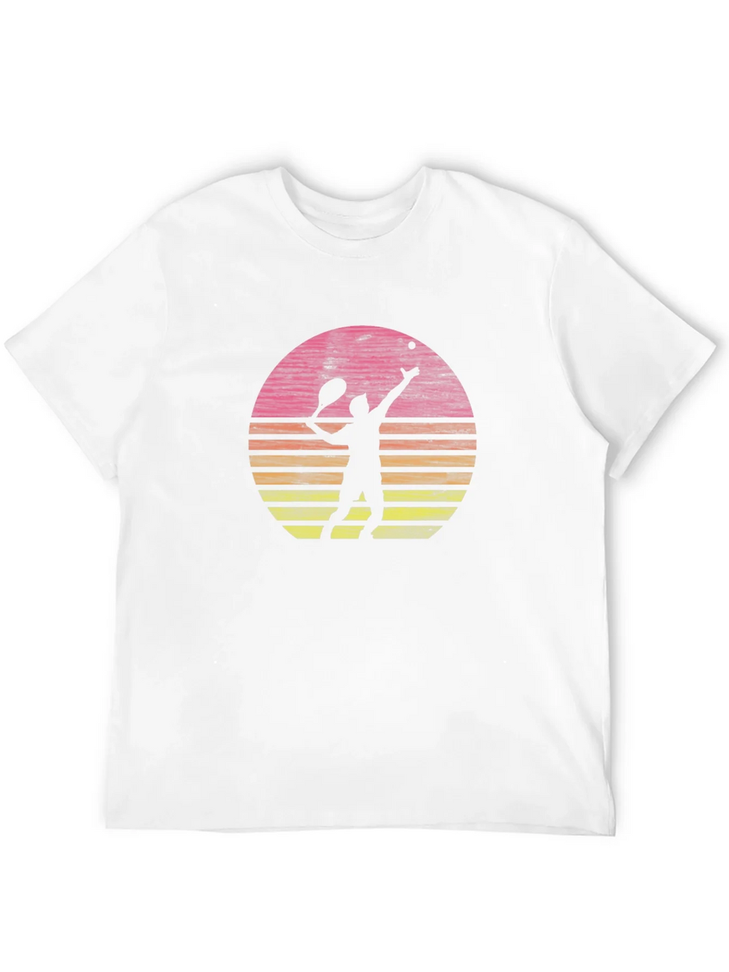 Tennis Player Sunset Graphic T-Shirt - Casual Comfort product image 3