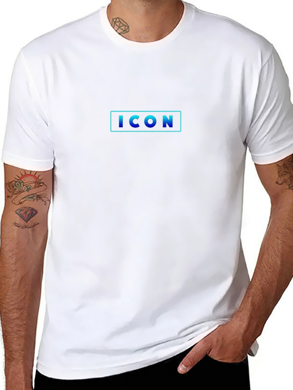 Black ICON Graphic Print T-Shirt product image 10