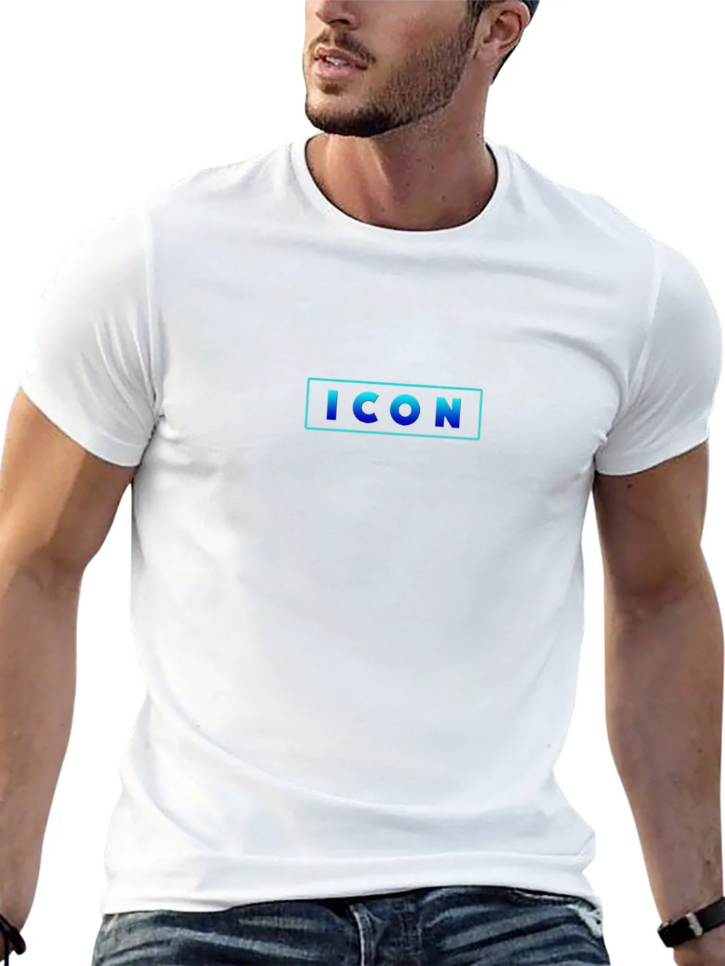 Black ICON Graphic Print T-Shirt product image 4