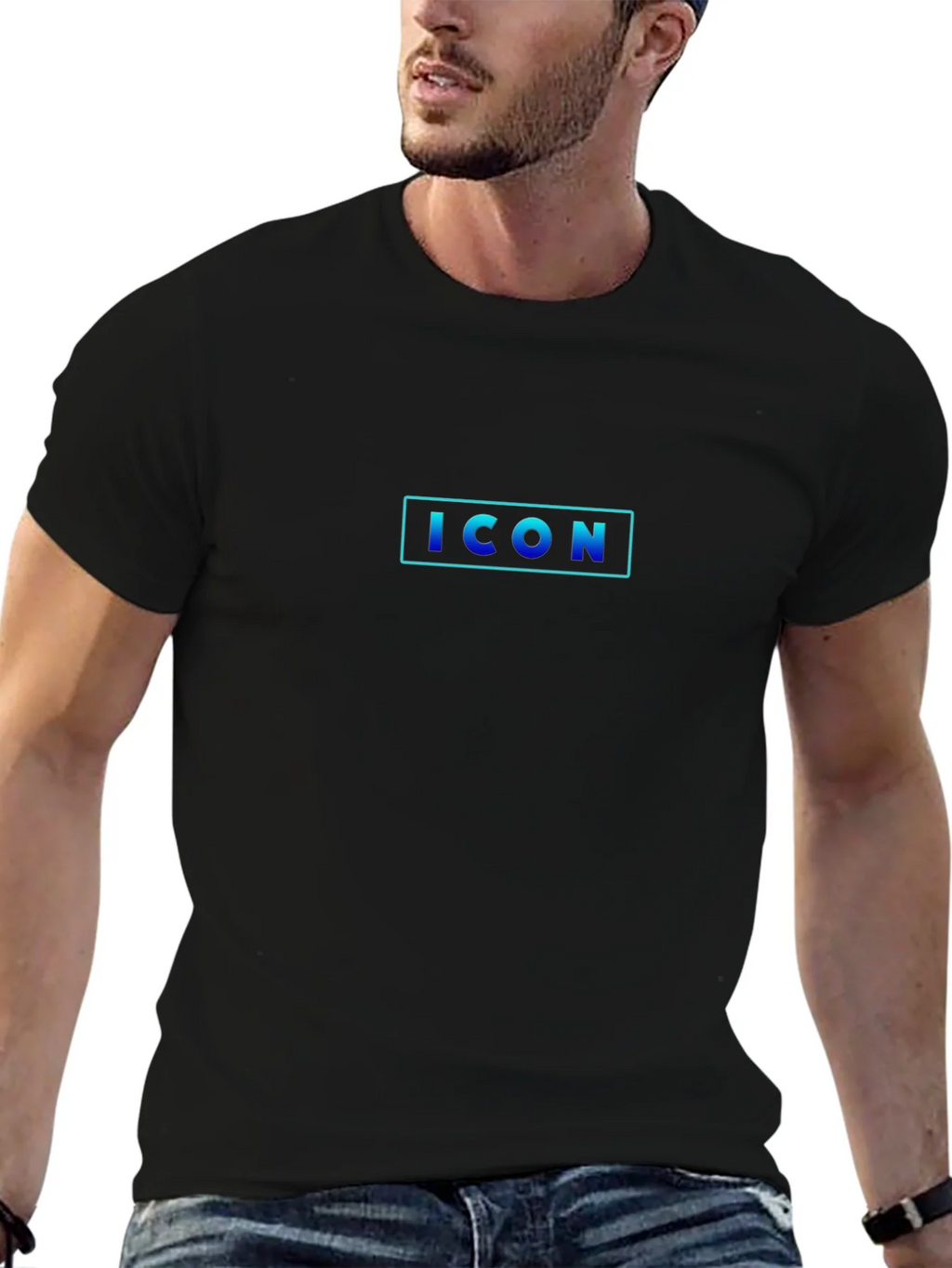 Black ICON Graphic Print T-Shirt product image 9