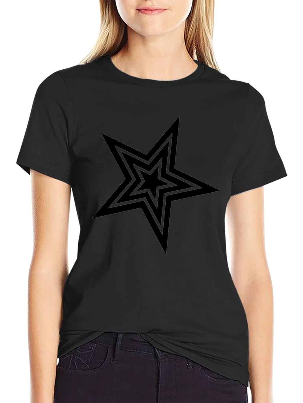 Black Star Graphic Tee - Mens Casual Shirt product image 5