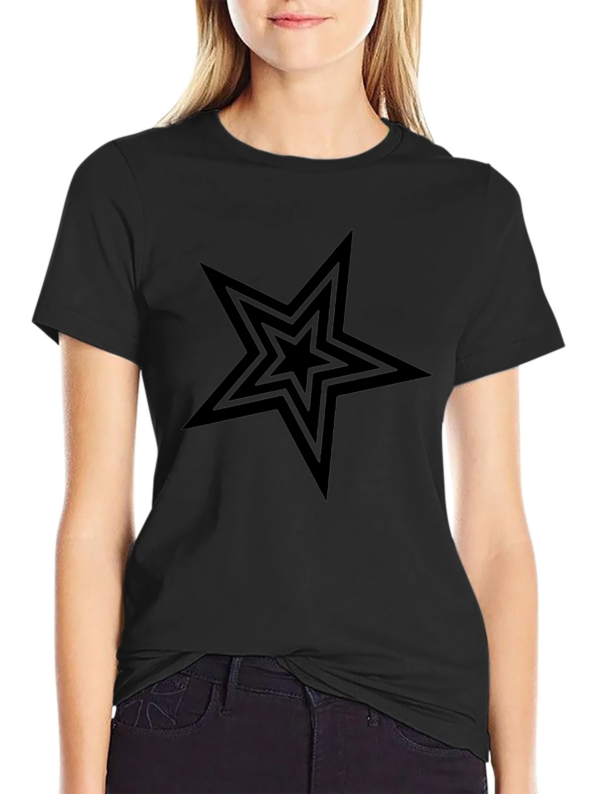 Black Star Graphic Tee - Mens Casual Shirt product image 5
