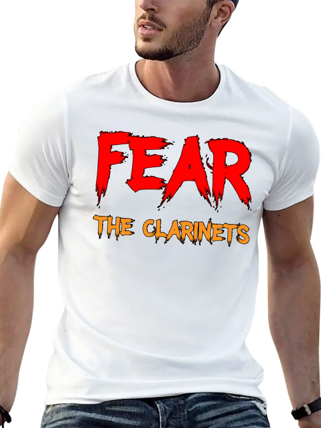 Fear The Clarinets Black T-Shirt Funny Band Tee product image 4