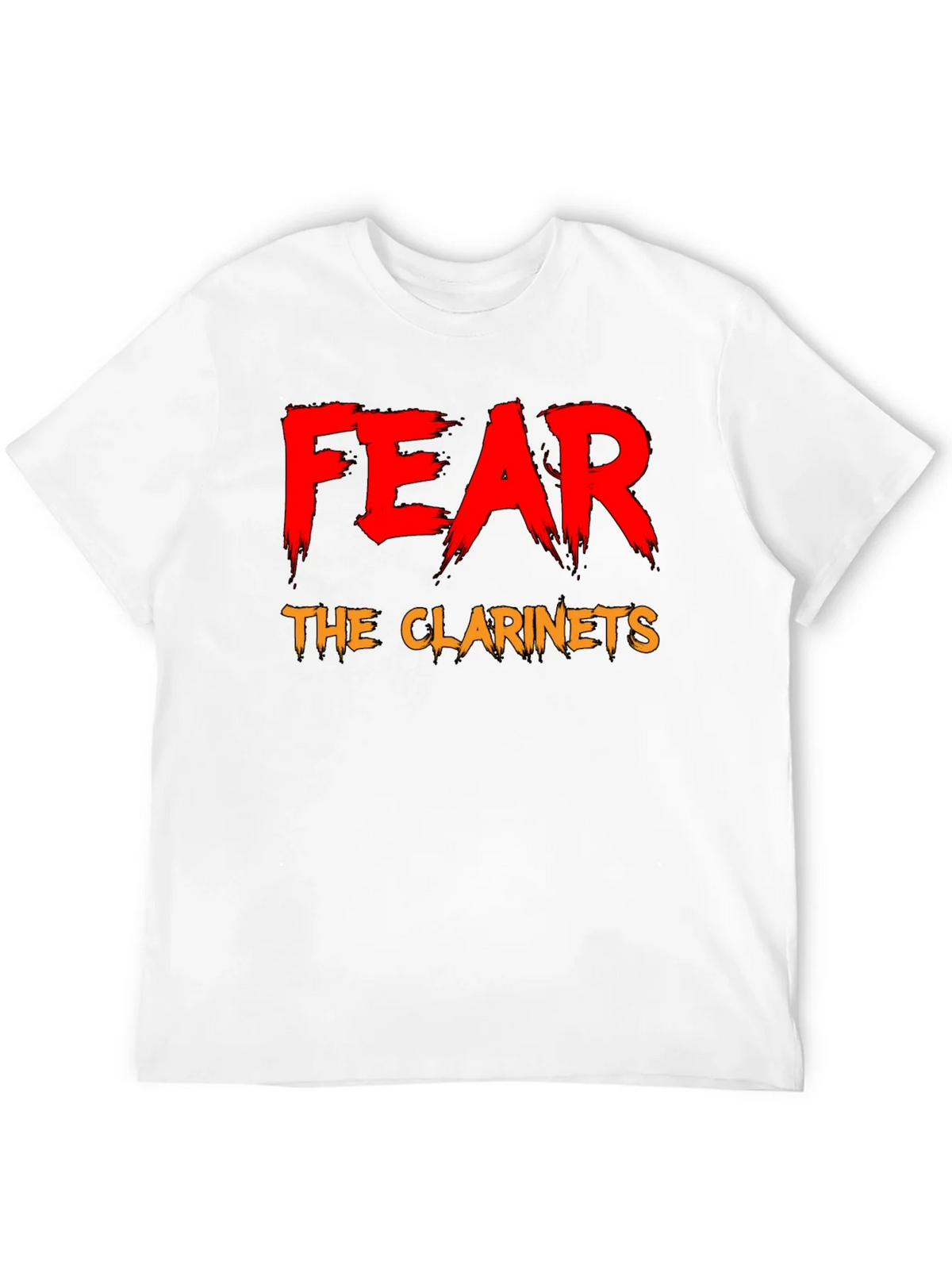 Fear The Clarinets Black T-Shirt Funny Band Tee product image 3