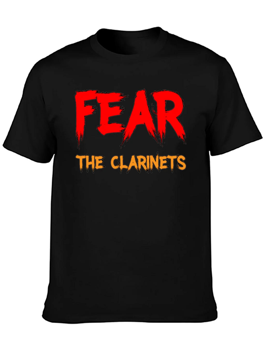 Fear The Clarinets Black T-Shirt Funny Band Tee product image 6
