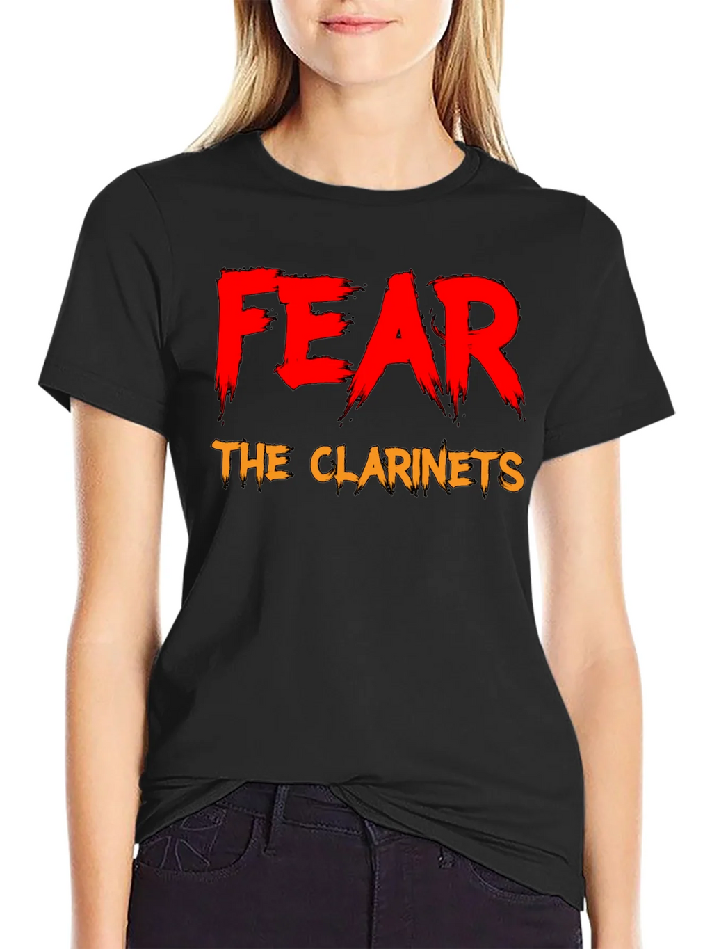 Fear The Clarinets Black T-Shirt Funny Band Tee product image 5