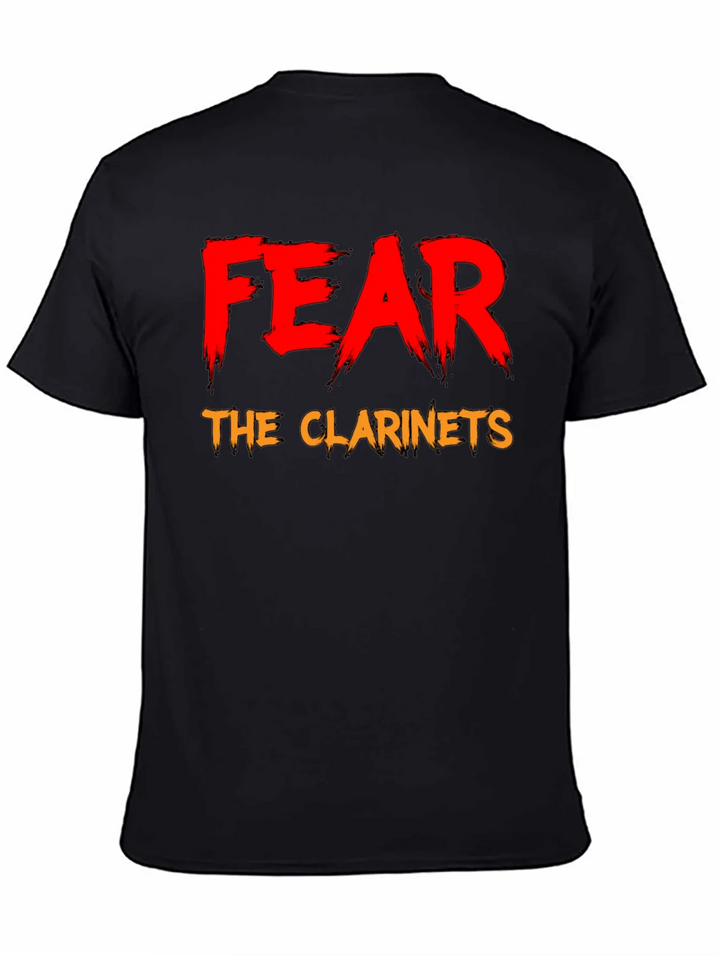 Fear The Clarinets Black T-Shirt Funny Band Tee product image 7
