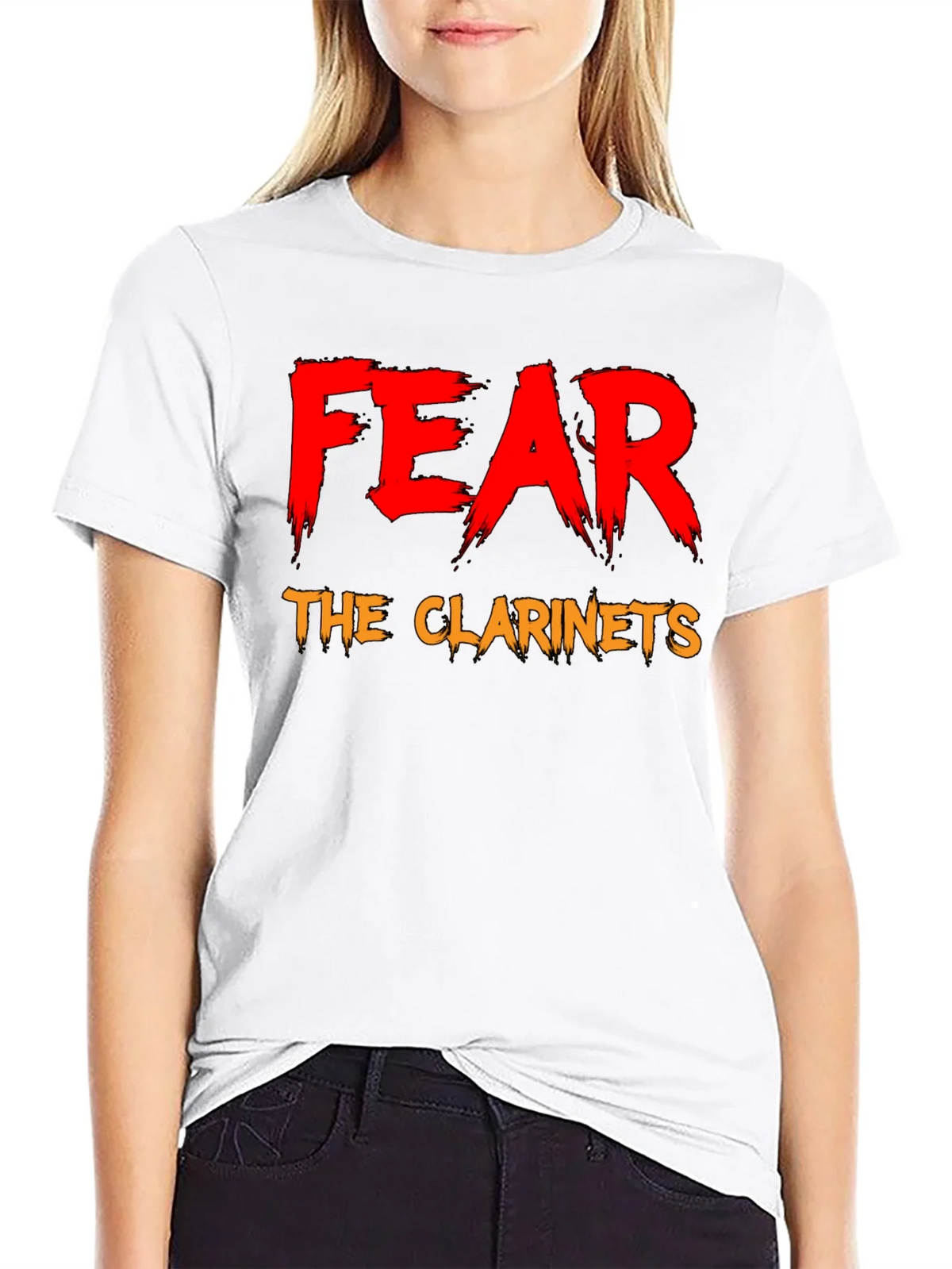 Fear The Clarinets Black T-Shirt Funny Band Tee product image 11