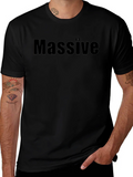 Massive Bitcoin Graphic Tee - Black Casual T-Shirt product image 1