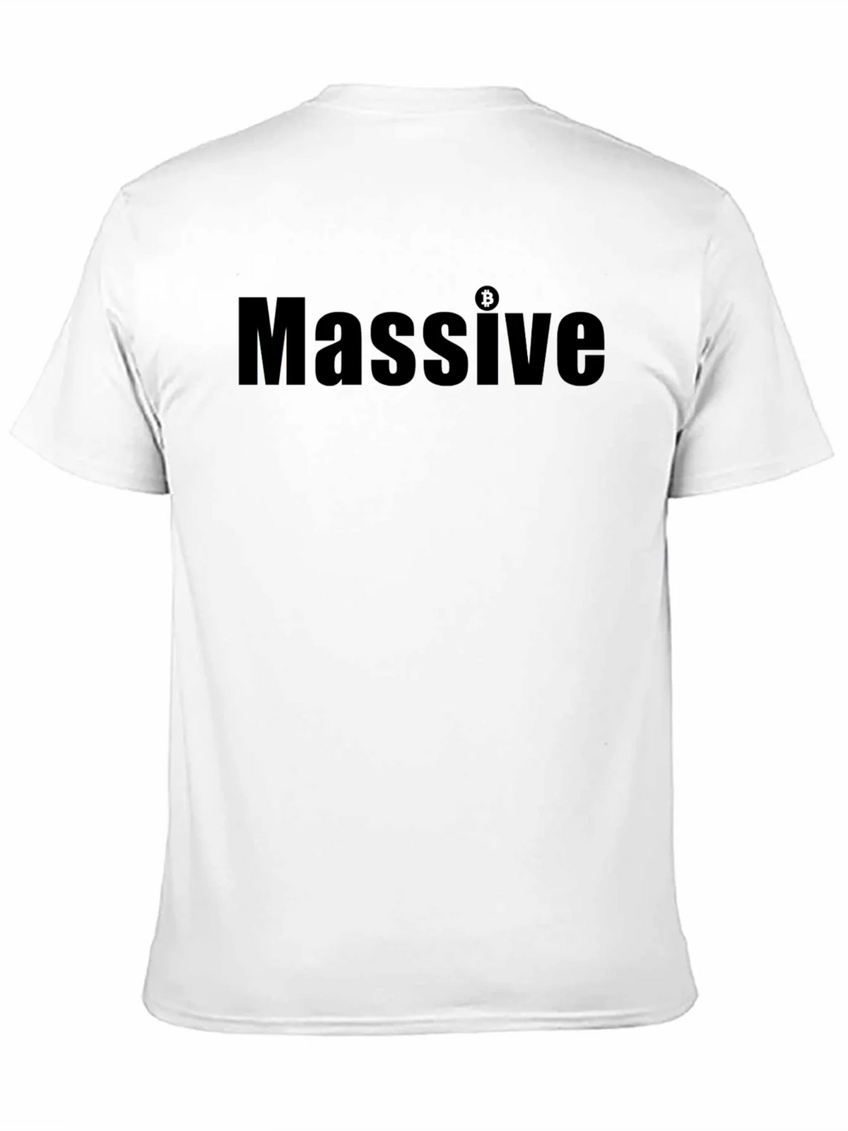 Massive Bitcoin Graphic Tee - Black Casual T-Shirt product image 2