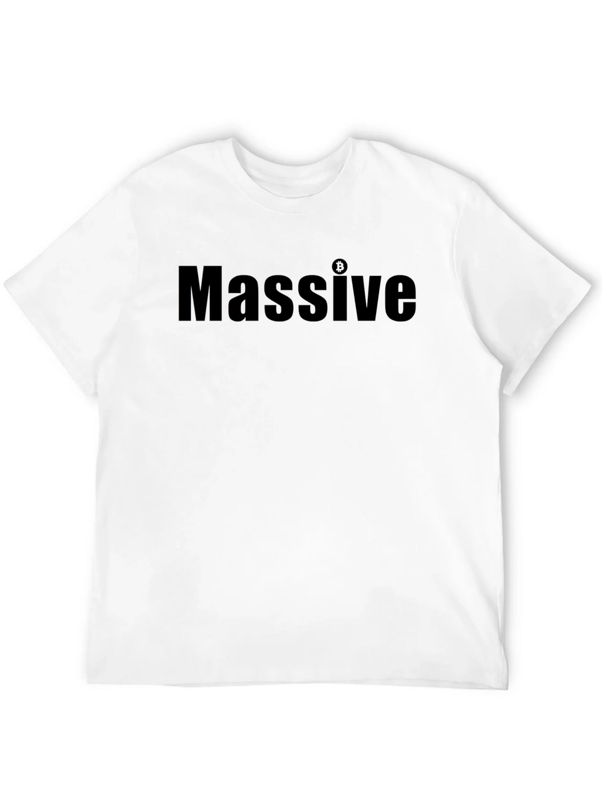 Massive Bitcoin Graphic Tee - Black Casual T-Shirt product image 3