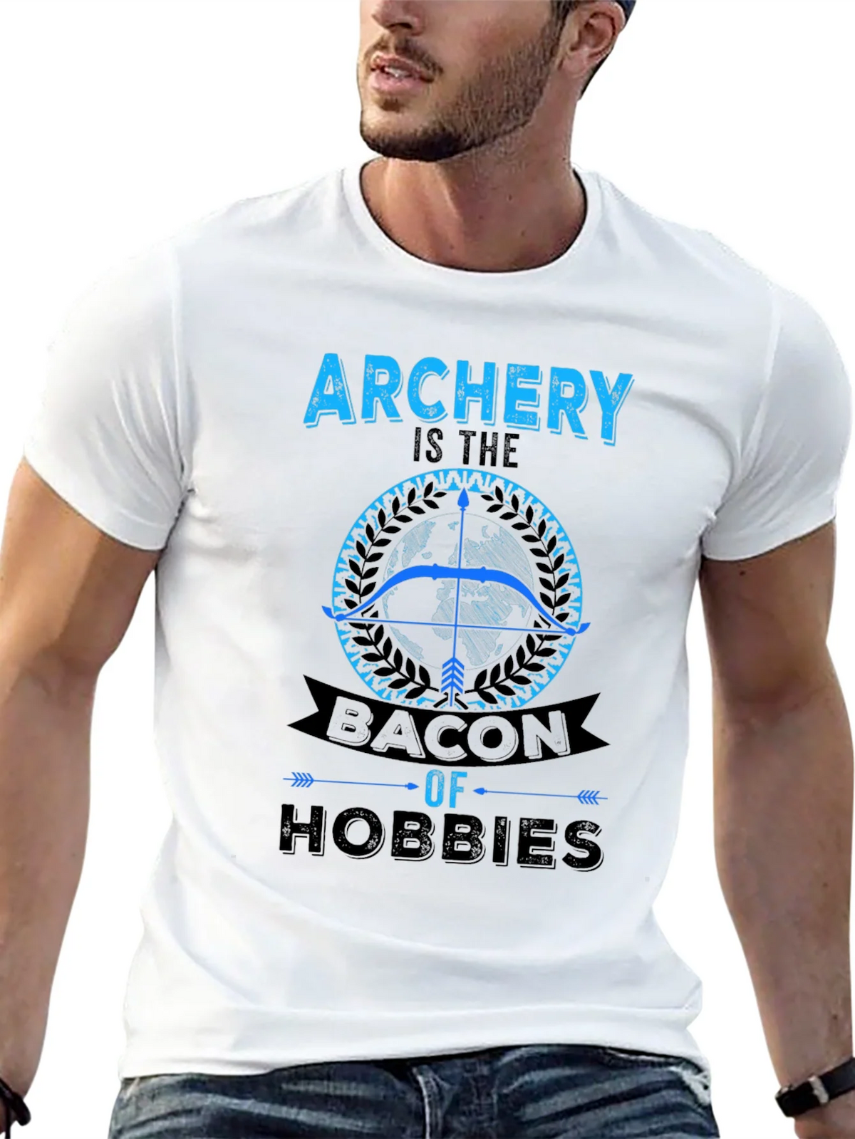 Archery Bacon of Hobbies Graphic T-Shirt product image 1
