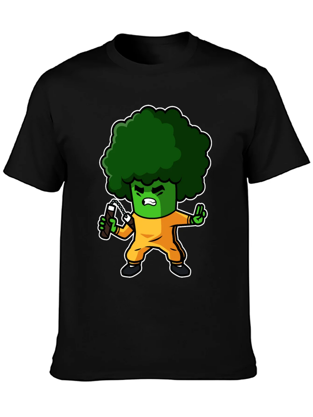 Broccoli Ninja T-Shirt: Funny Cartoon Graphic Tee product image 6