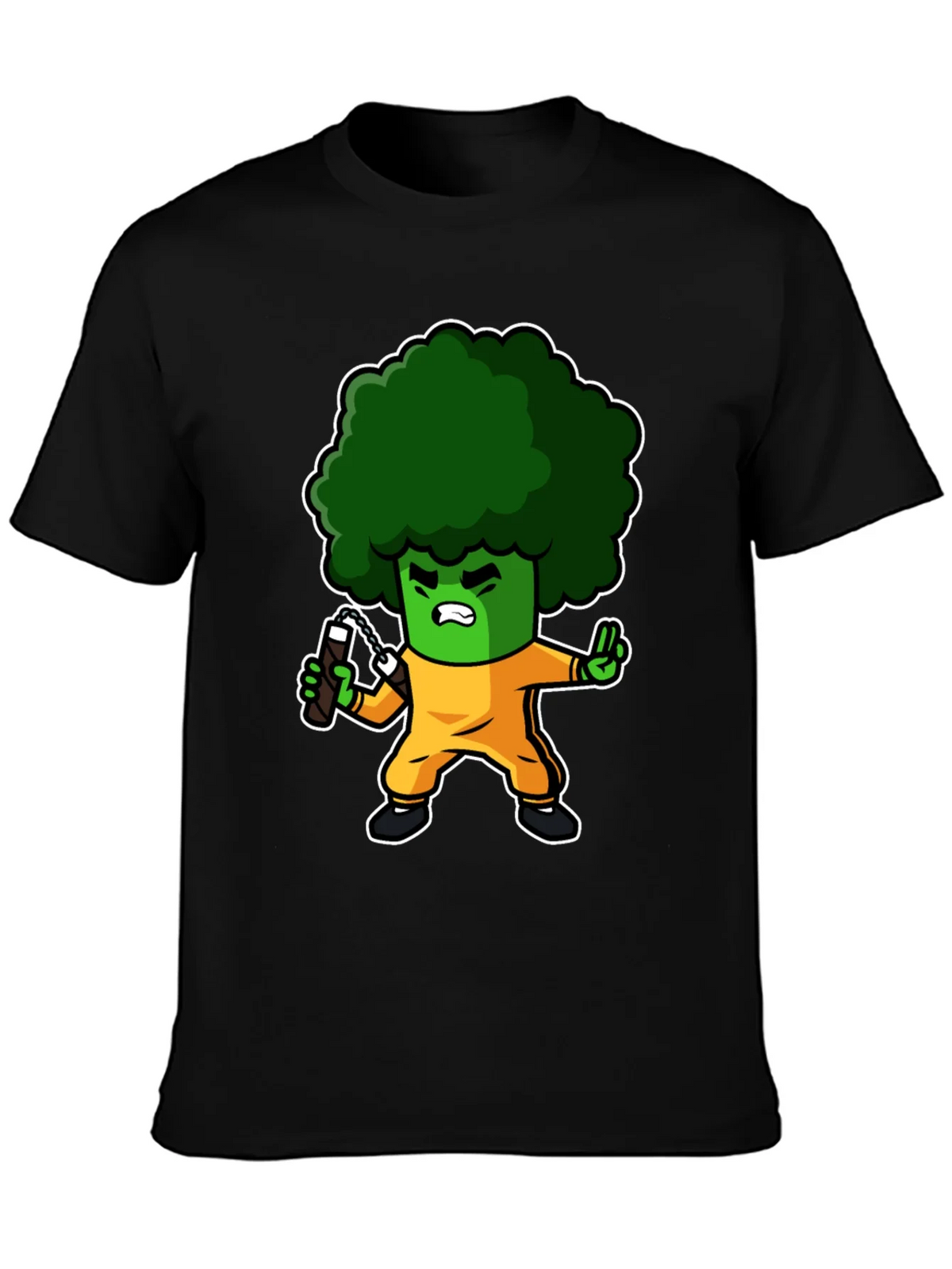 Broccoli Ninja T-Shirt: Funny Cartoon Graphic Tee product image 6