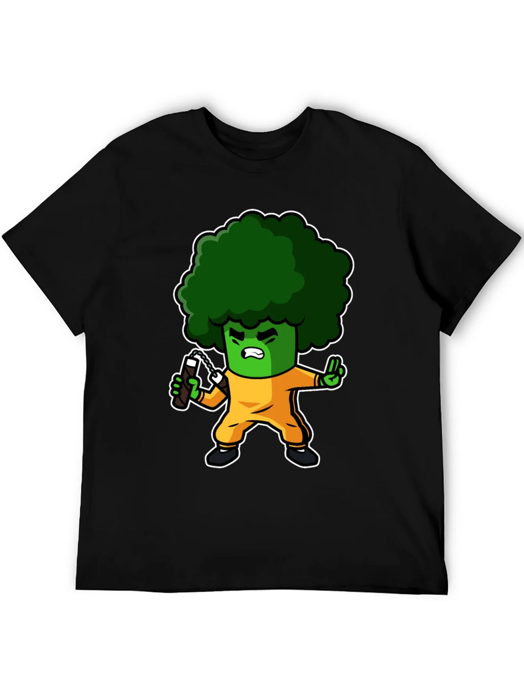 Broccoli Ninja T-Shirt: Funny Cartoon Graphic Tee product image 8