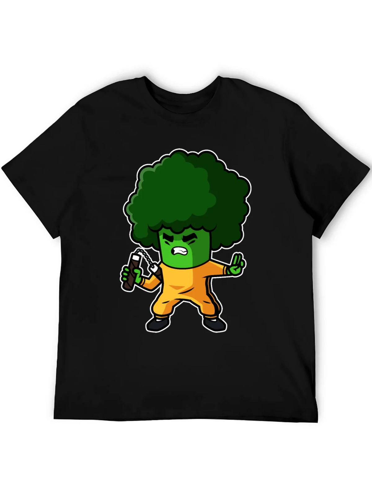Broccoli Ninja T-Shirt: Funny Cartoon Graphic Tee product image 8