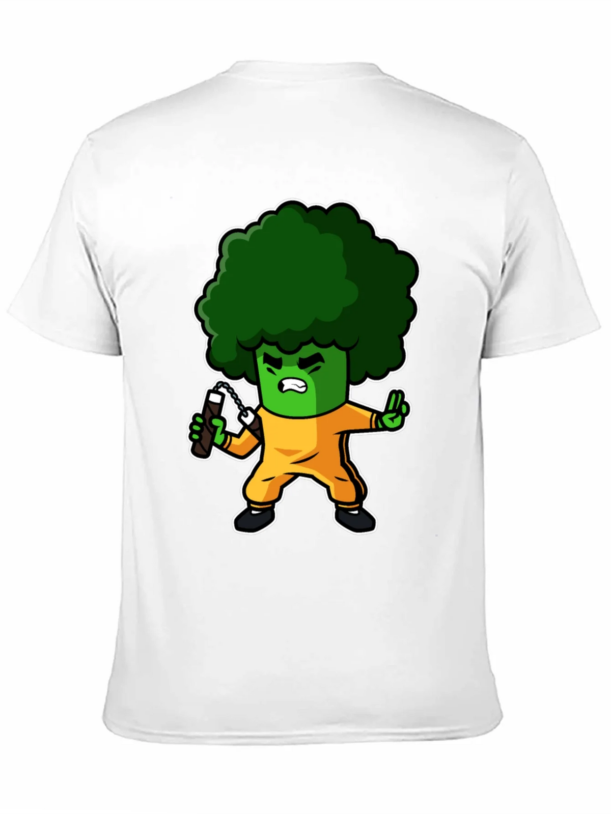 Broccoli Ninja T-Shirt: Funny Cartoon Graphic Tee product image 2