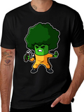 Broccoli Ninja T-Shirt: Funny Cartoon Graphic Tee product image 1