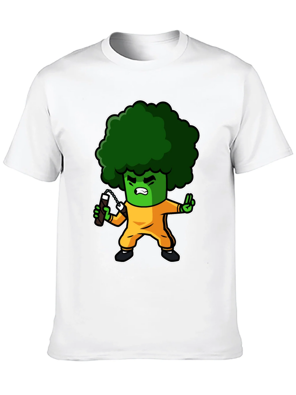 Broccoli Ninja T-Shirt: Funny Cartoon Graphic Tee product image 12