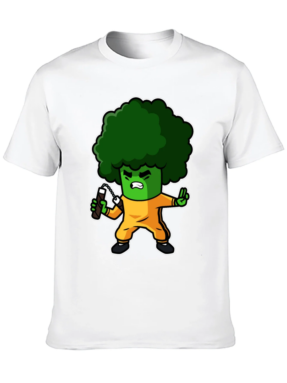 Broccoli Ninja T-Shirt: Funny Cartoon Graphic Tee product image 12